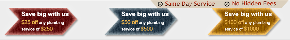 our plumbing offer